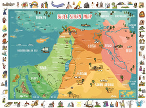 Bible Story Map Wall Chart
