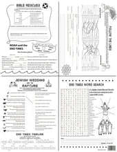 Load image into Gallery viewer, Bible End Times Poster for Kids, 17&quot; x 22&quot; Plus 4 Printable Worksheets