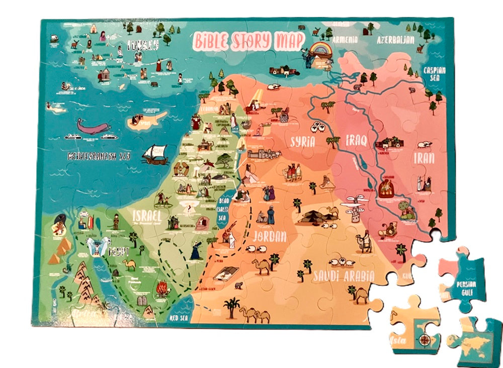 Bible Map Puzzle for Kids