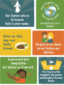 Lord's Prayer Poster for Kids, 17" x 22"